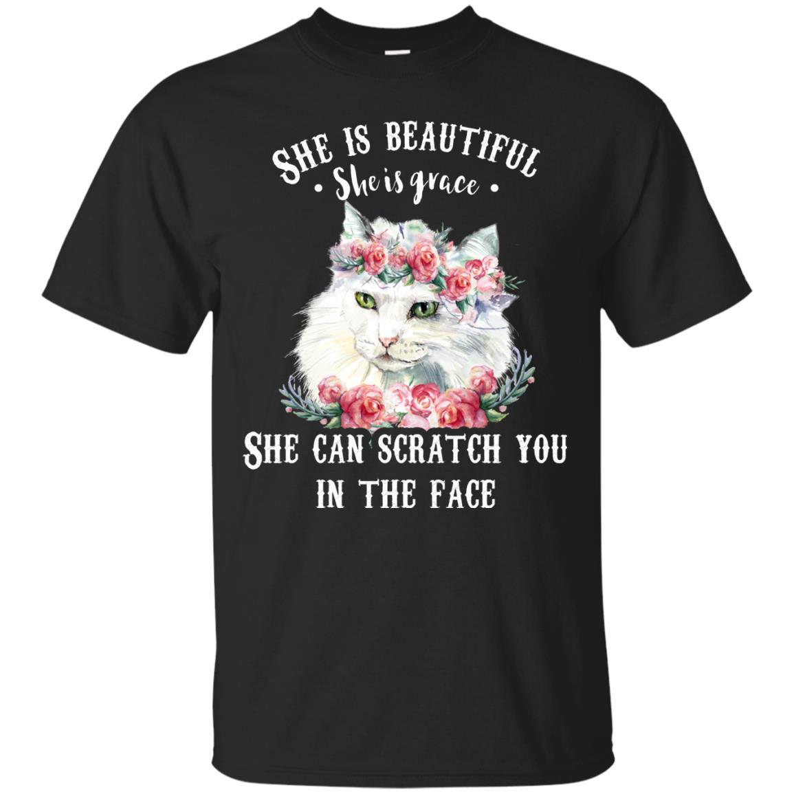 She is beautiful She is grace Cat Tshirt For Kitten Lover