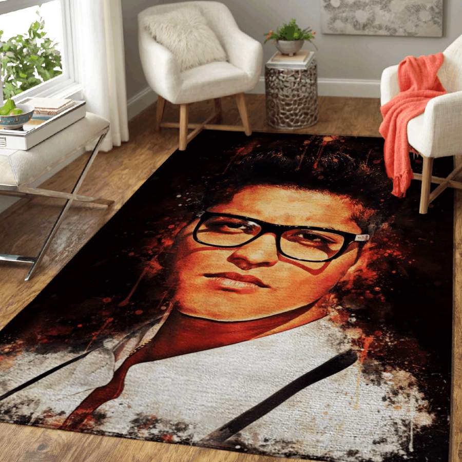 Bruno Mars – Marry You Singer And Songwriter Pop Art Area Rug