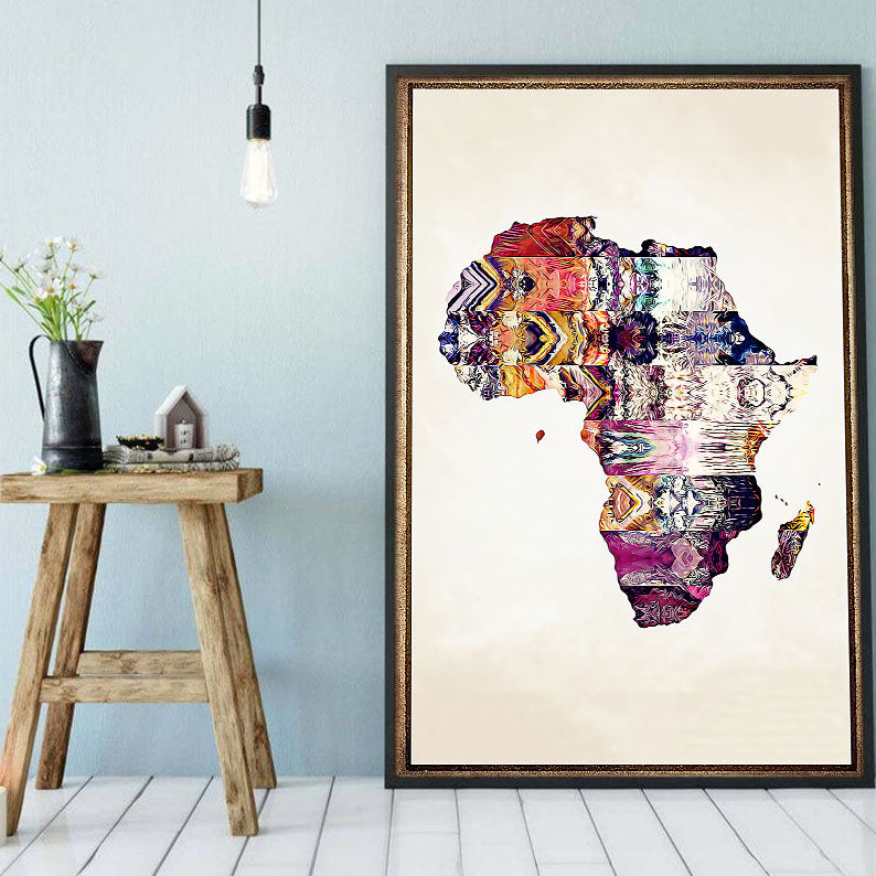 Nice African Best Canvas Prints Amazing African American Black Art Poster Prints African Girl African Man Pretty Wall Art For Living Room