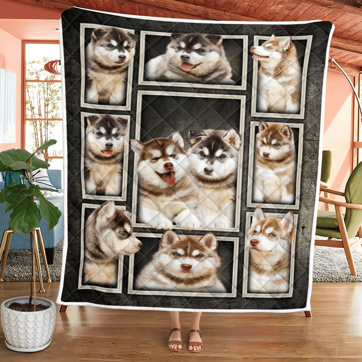 Alaskan Malamute Puppy Quilt Wq08032208