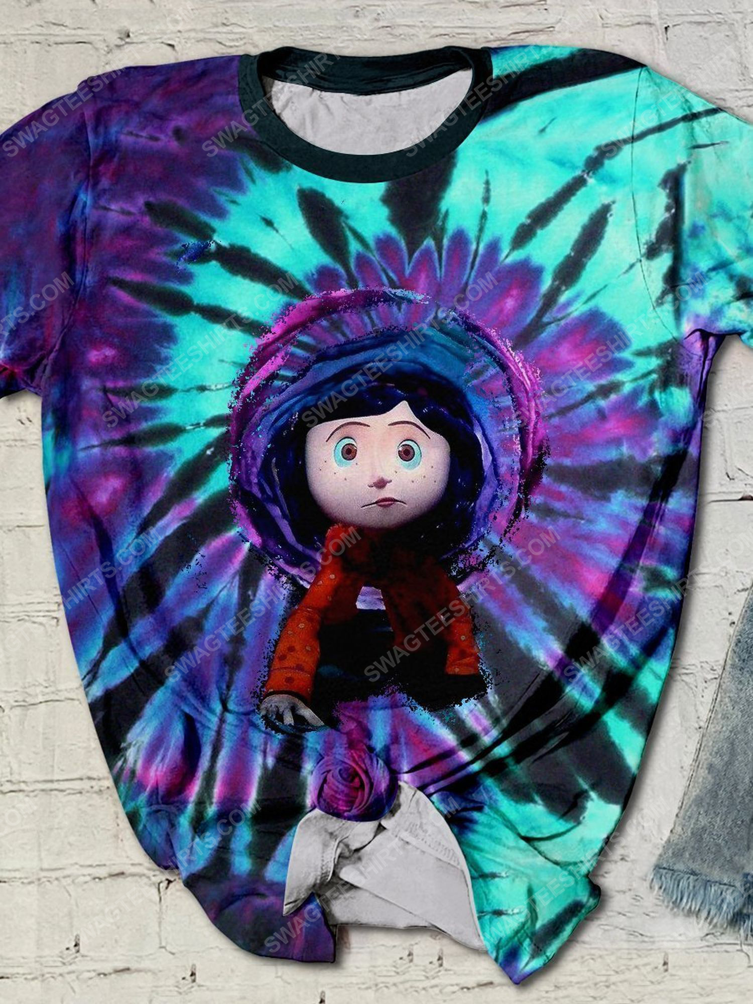 [Special Edition] Halloween Night And Coraline Movie Tie Dye Shirt – Maria (Halloween)