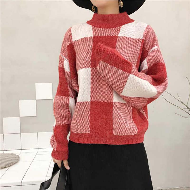 Women’s Round Neck Sweater Korean Version Loose Pullover Thickened Warm Casual Sweater Autumn and Winter Women Sweater Wholesale alx