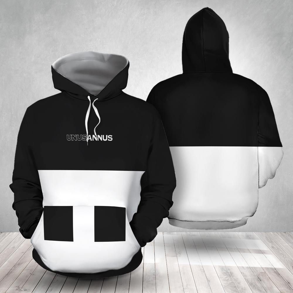 Unus Annus Double Pocket Hoodie Unus Annus Half And Half Hoodie Christmas Gift For Bro