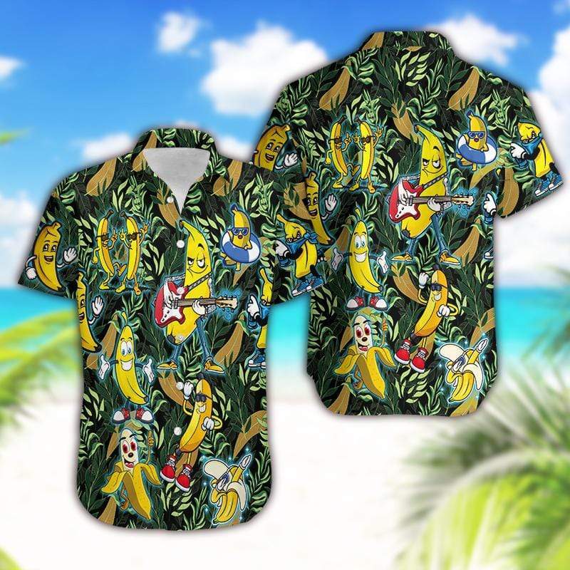 Hawaiian Aloha Shirts Happy Bananas Hawaiian Shirt For Men, Hawaiian Shirt For Women, Aloha Shirt, Hawaii Shirt
