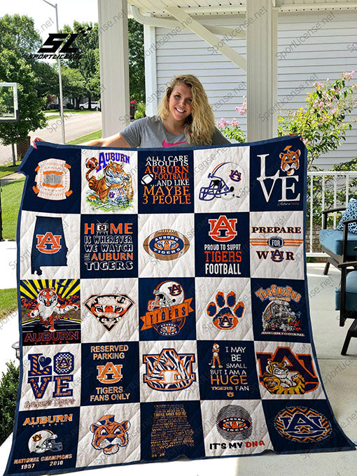 Auburn Tigers Quilt Blanket 02 Dup