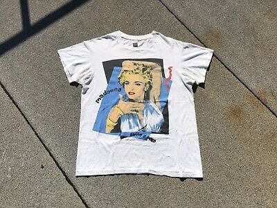 Vtg 90s Madonna Blonde Ambition Concert Tour T-shirt  X- 7523