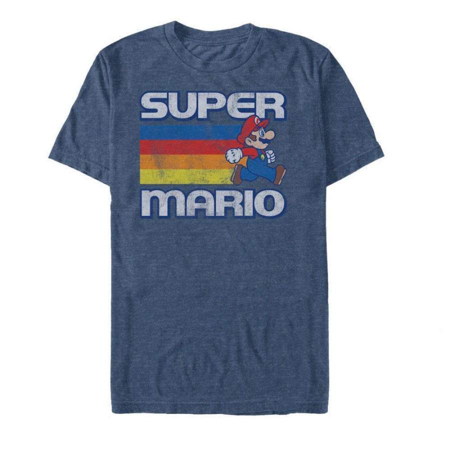 Super Mario Fast Lane – Mario Kart Nintendo T-Shirt, Heather Navy