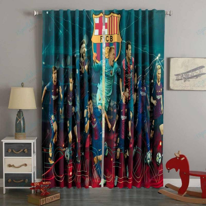 3D Printed FC Barcelona Style Custom Living Room Curtains