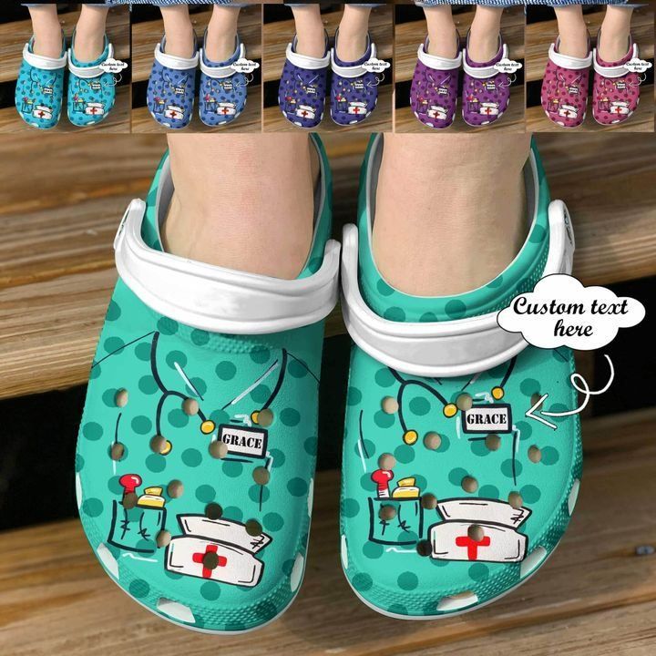Nurse Personalized Sku 1650 Crocs Clog Shoes – Jamestees Store