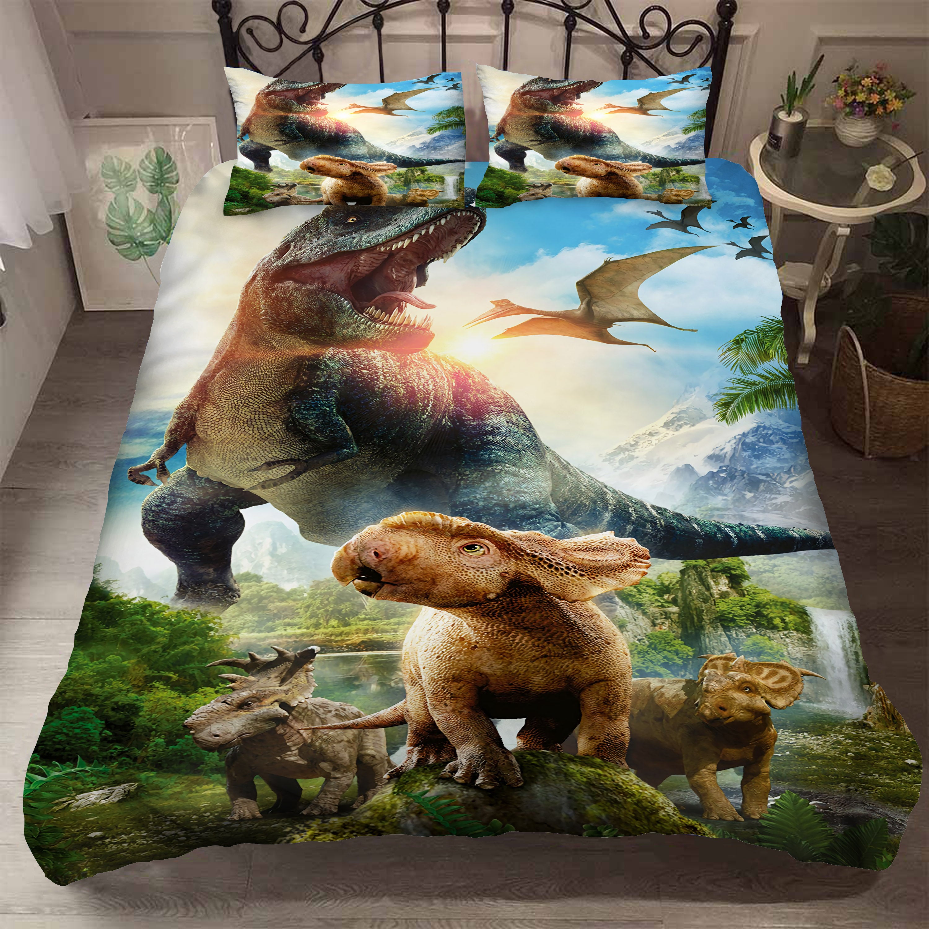 3D Animal Skeleton Jurassic Park Quilt Cover Set Bedding Set Duvet Cover Pillowcases 12