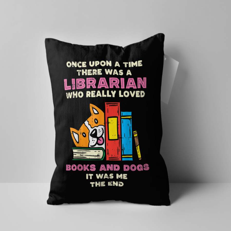 Custom Pillow Librarian Books And Dogs Pillow – Best Pillow