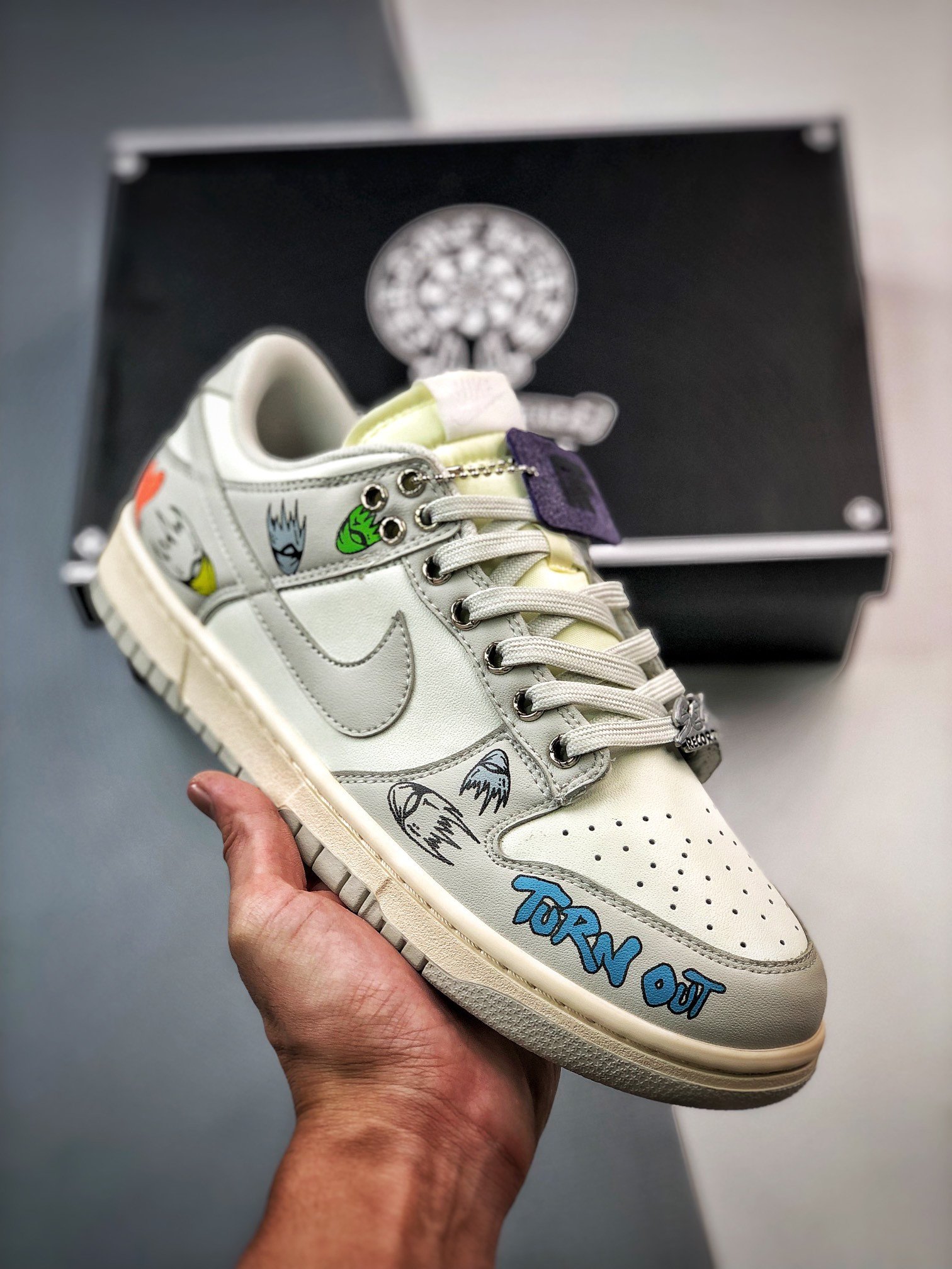 Custom Nike Dunk Low Light Bone White 5340983