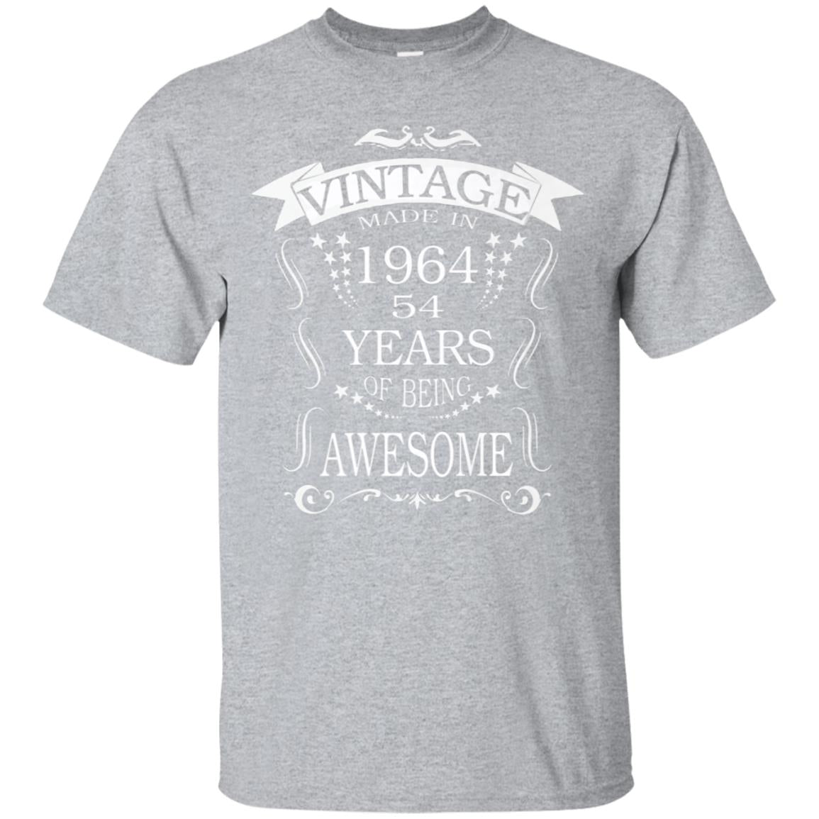 54 Birthday T-Shirt Vintage Made in 1964 Gift ideas Guys