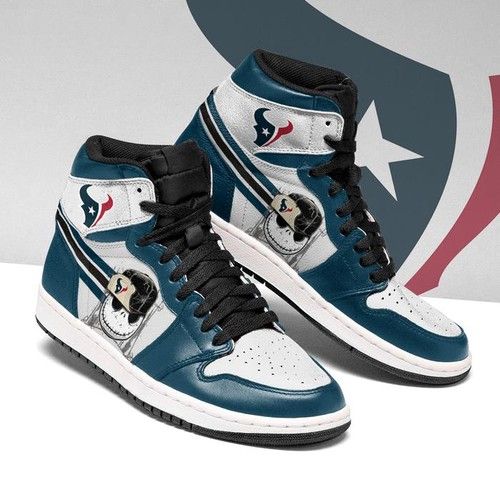 Jack Skellington Houston Texans Jordan Sneaker High Top Shoes Air Jordan High Sneakers Sport Sneakers