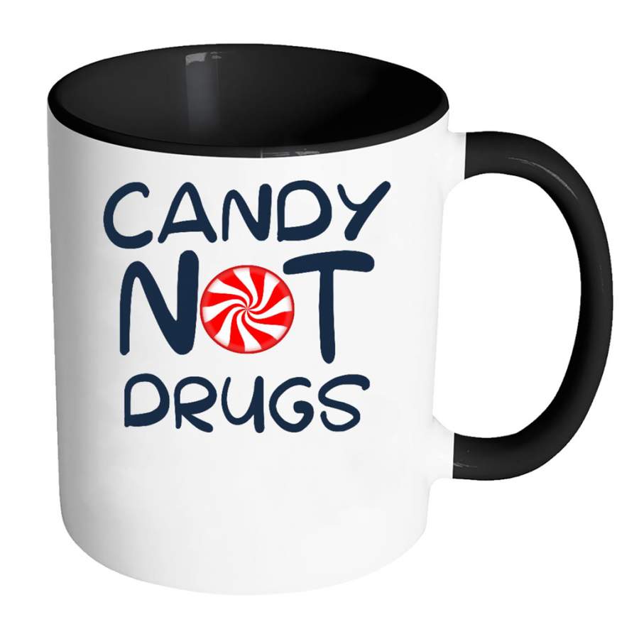 Candy Not Drugs – Full-Wrap Coffee Colors Accent Mug