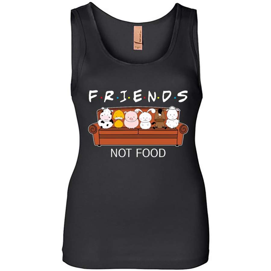 Animal Are Friends Not Food – Womens Jersey Tank