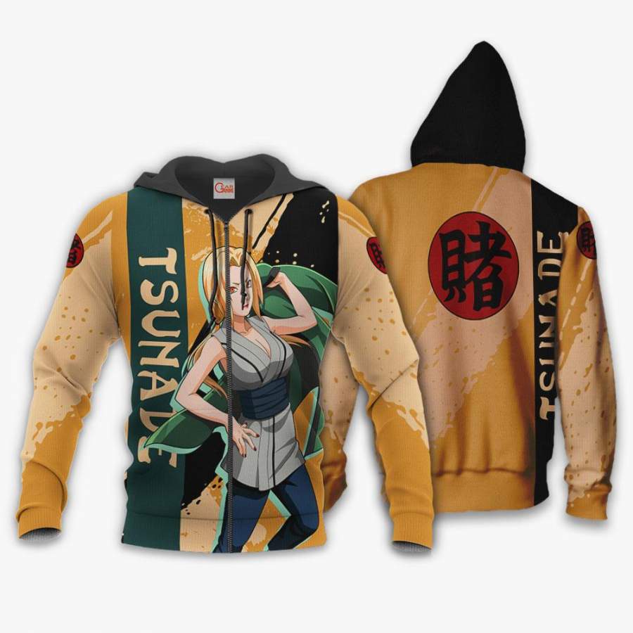 Tsunade Hoodie Naruto Shirt Custom Anime Zip Jacket