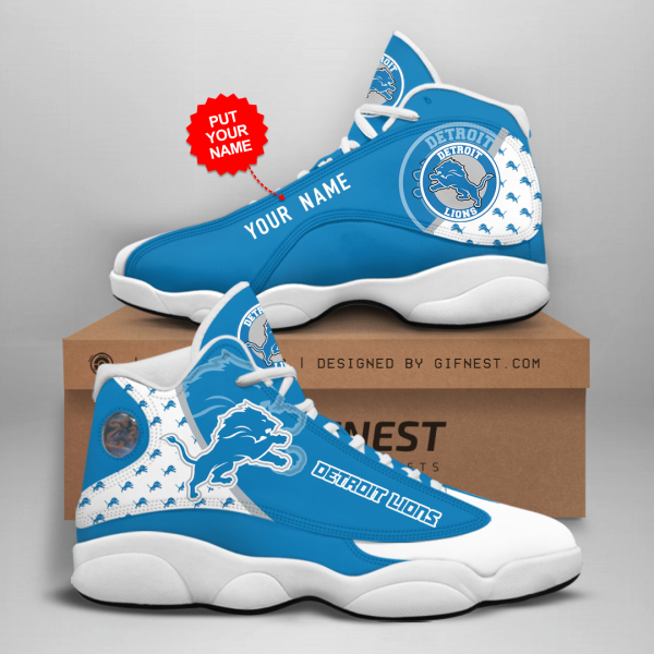 Personalized Detroit Lions Air Jordan 13 Sneakers Shoes Hot 2022 For Men Women Nd