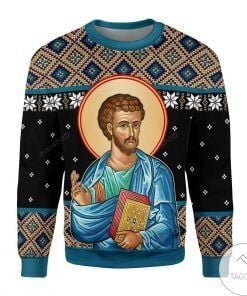 Us Shop St. Luke Ugly Christmas Sweater, All Over Print Sweatshirt