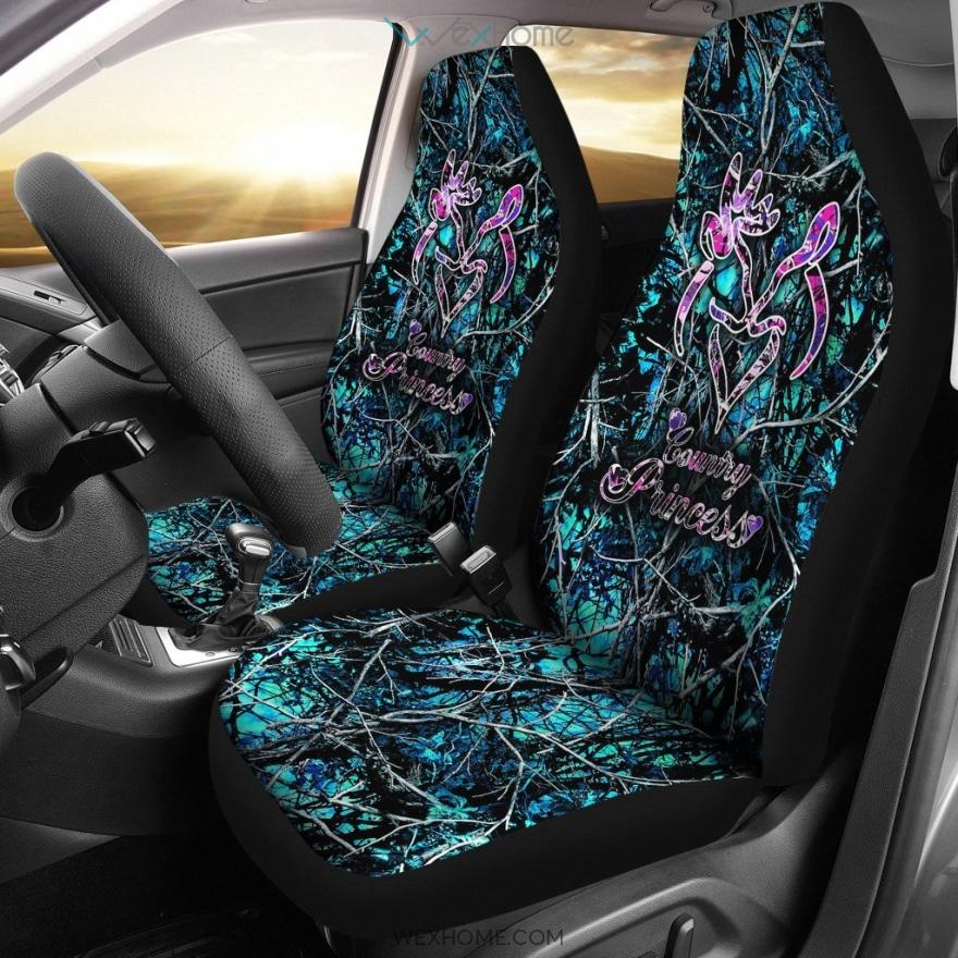 Car Seat Covers – Blue Camo Girl