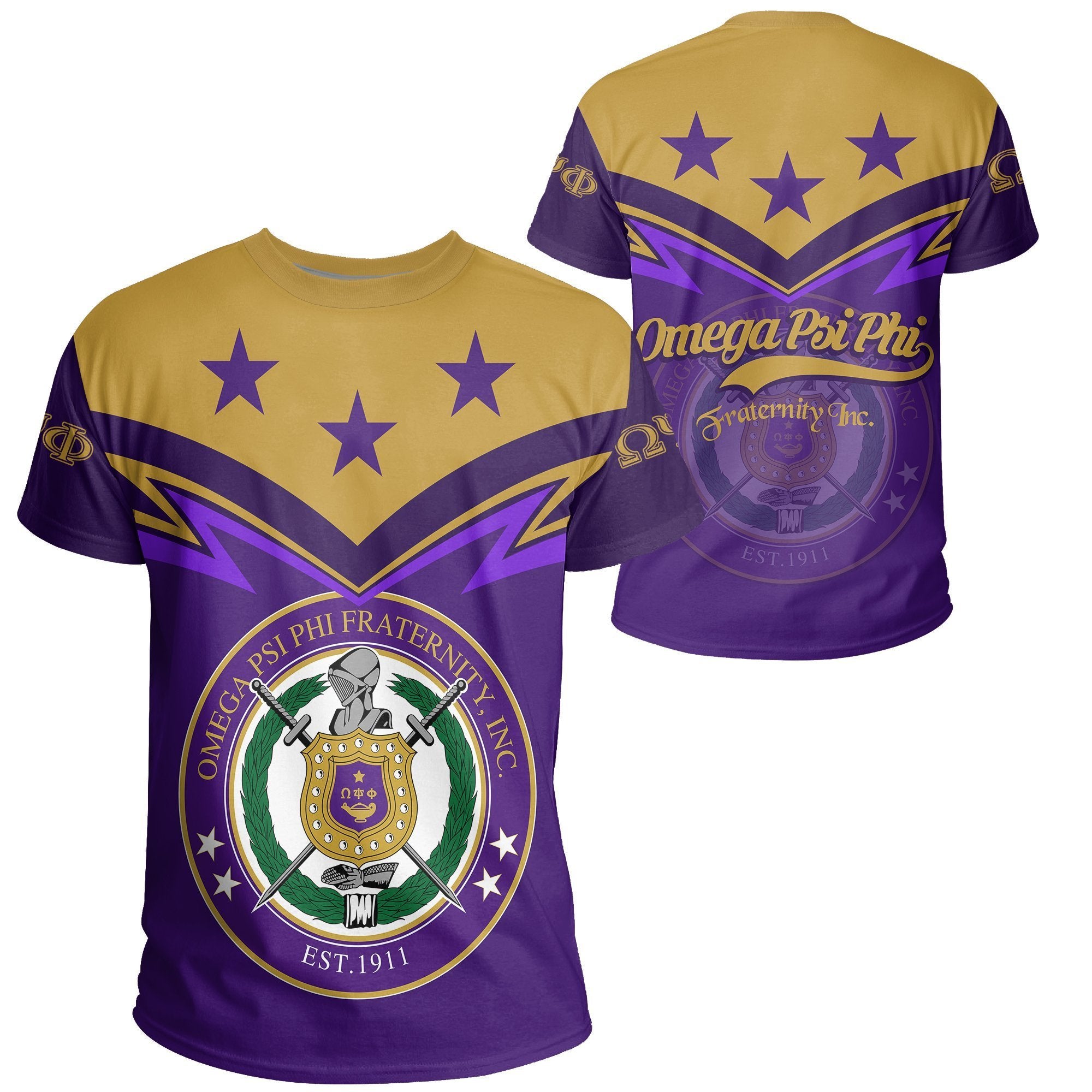 Greek Life T-Shirt – Original Omega Psi Phi Pareeshy T-Shirt – Zig Zag Style