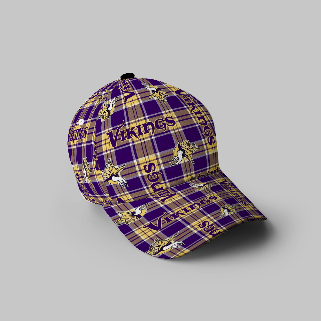 Minnesota Vikings Emblem V12 3D Printing Baseball Cap Classic Hat