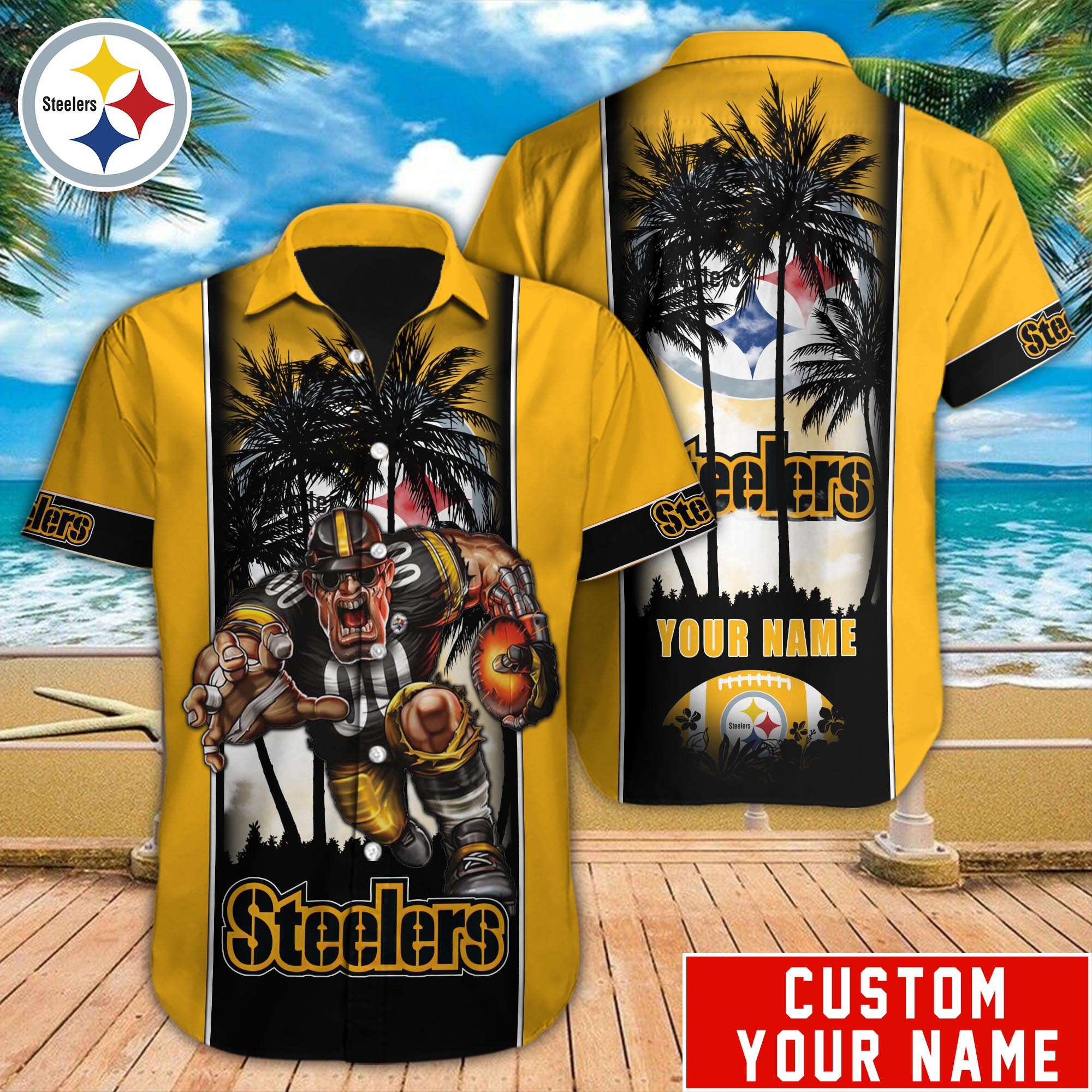 Pittsburgh Steelers Nfl-Hawaiian Shirt Custom M-40801