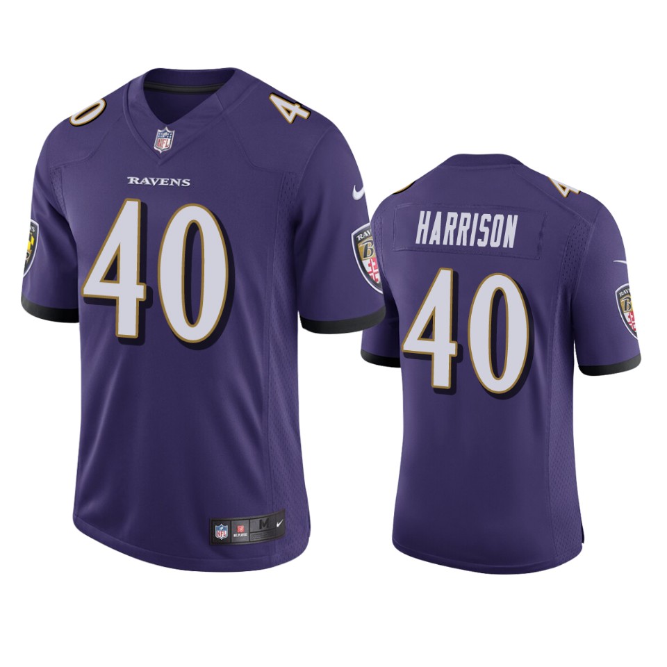 Baltimore Ravens Malik Harrison Purple Vapor Limited Jersey