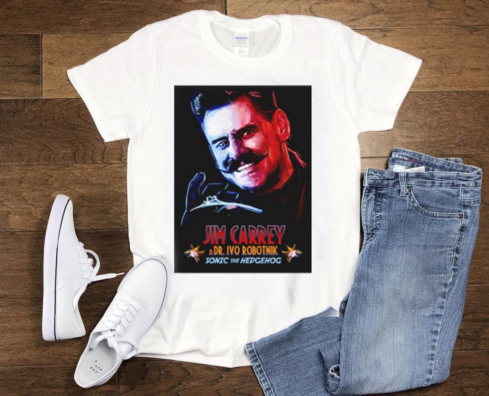 Jim Carrey Dr Ivo Robotnik Sonic The Hedgehog For Jim Carrey Fansactor T-Shirt