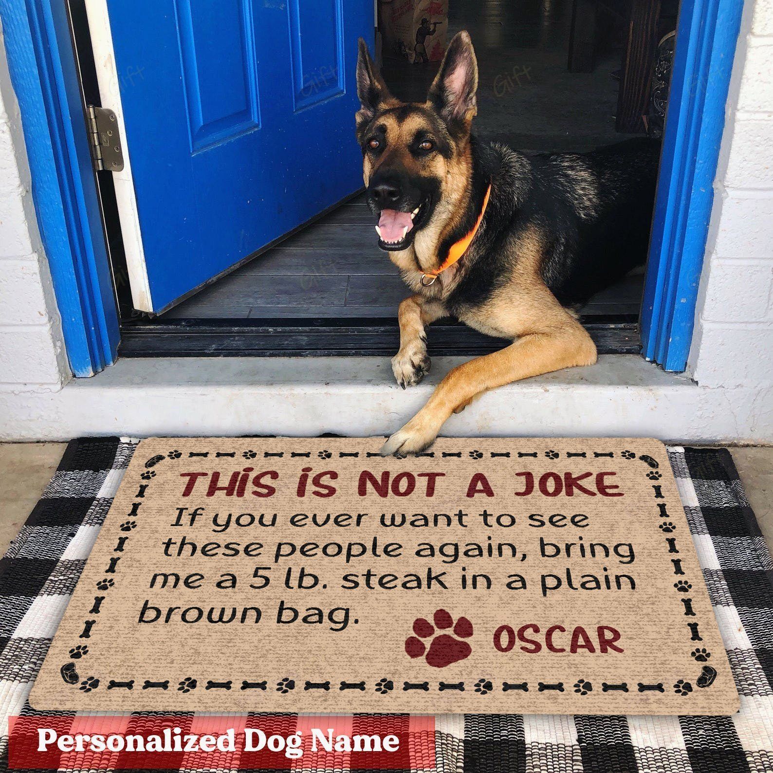 This Is Not A Joke All Over Printing Doormat