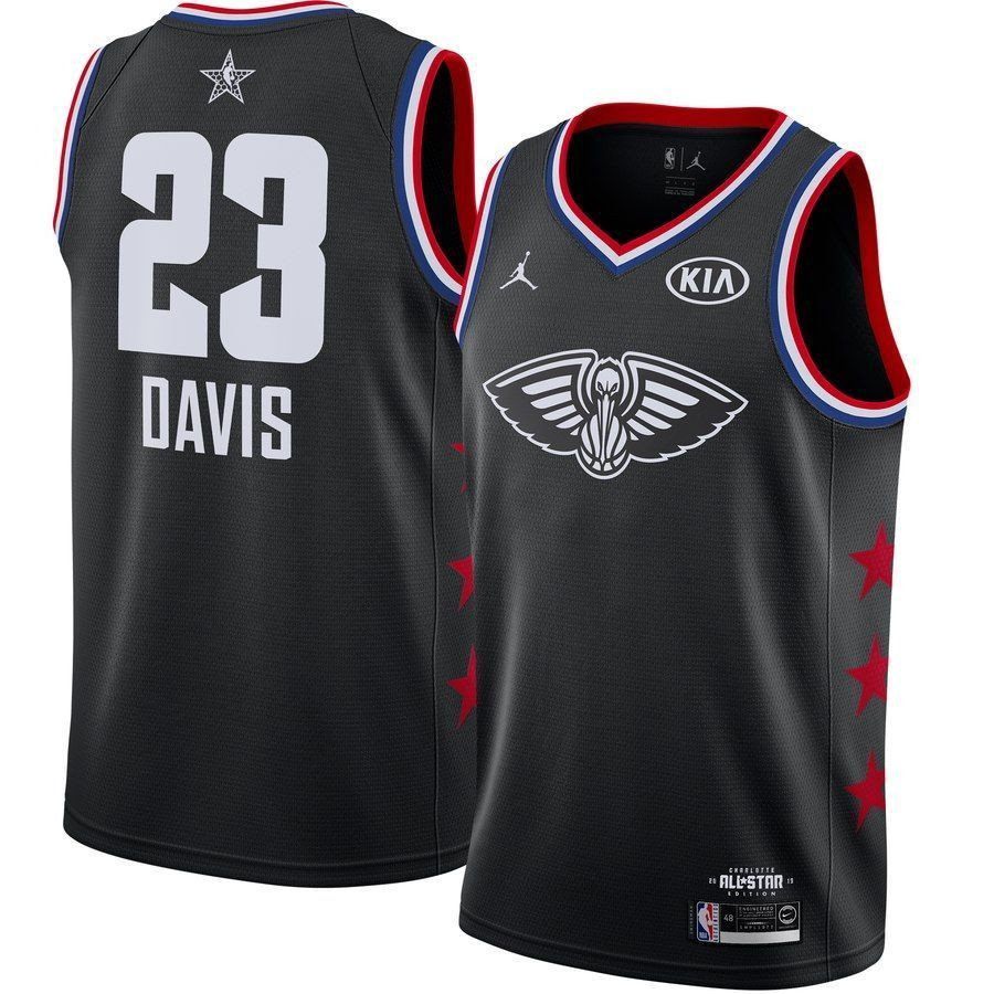 Anthony Davis New Orleans Pelicans Jordan 2019 NBA All-star Game Finished Jersey Black 2019