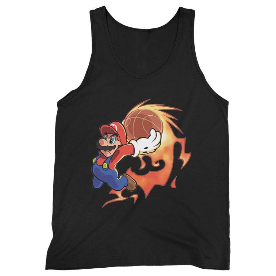 Super Mario Fireball Man’s Tank Top