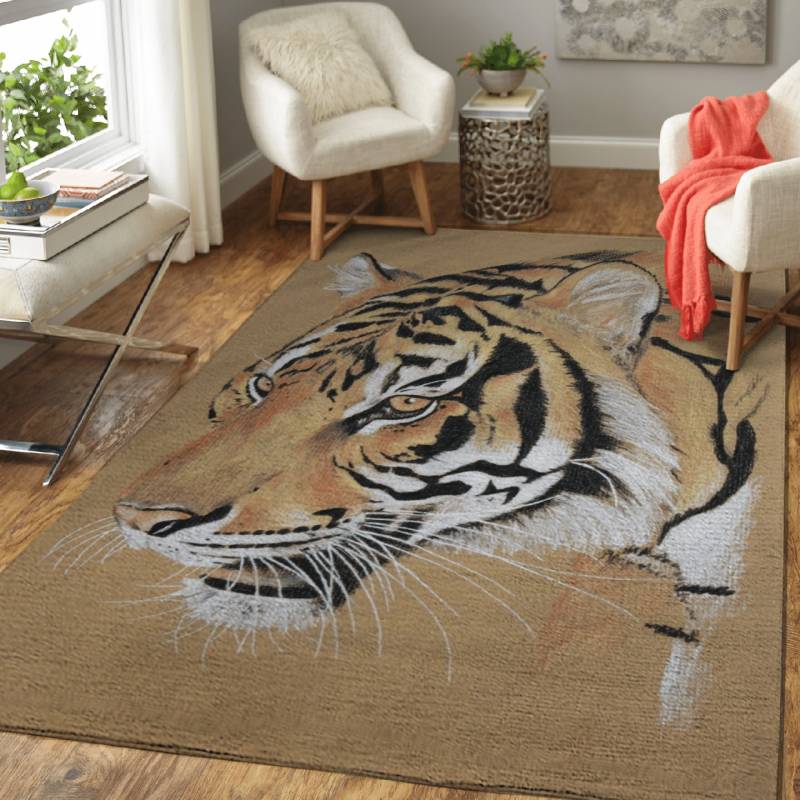 Prowling Tiger – Animals Area Rug Carpet