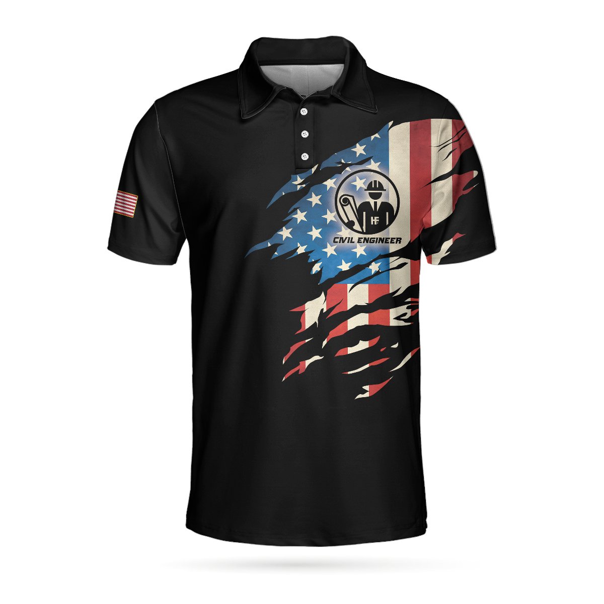 Civil Engineer My Craft Allows Me To Design Anything Skull Polo Shirt ...