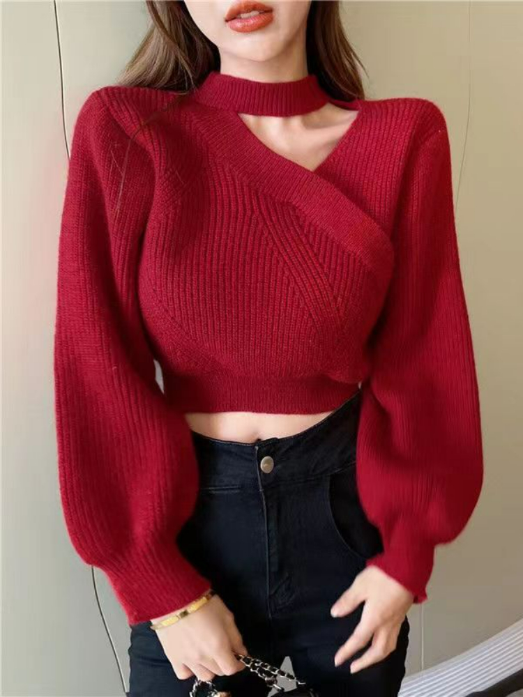 Bubble Sleeve Sweater Women’s 2022 Woman Sweaters Fall Women Sweaters Fashion Sweater Knitted Sweater Sweater Women alx