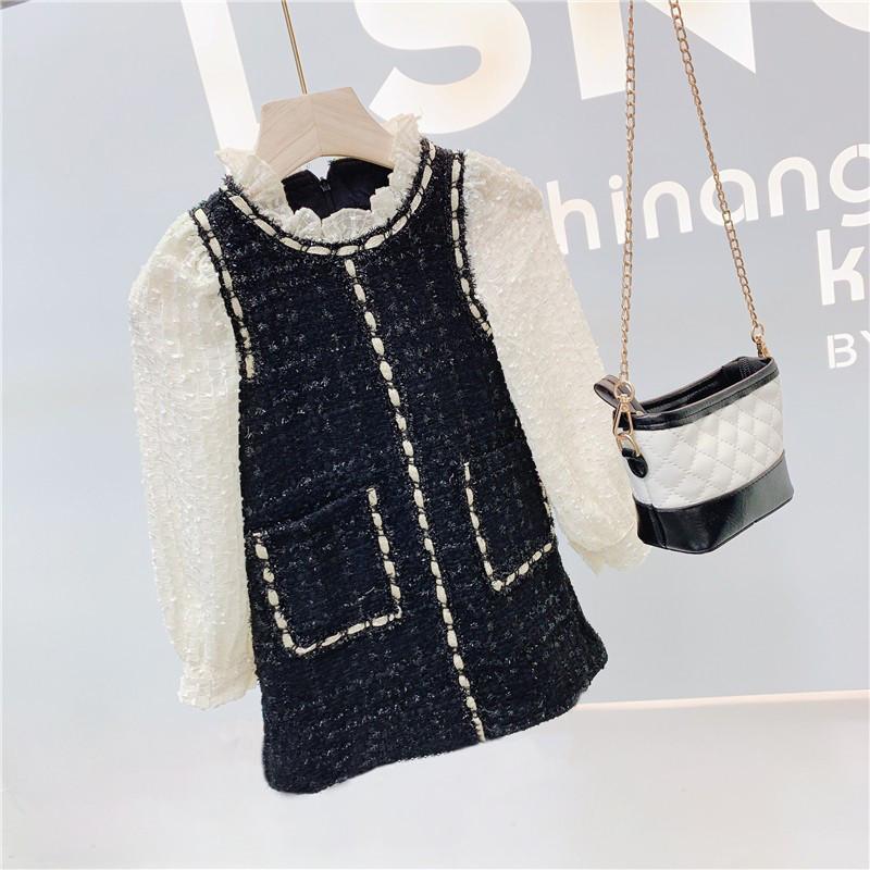 2020 Baby Girl Fashion Dress Spring Autumn Girls Kids Elegant Princess Dresses Children Vestidos Birthday Clothes alx