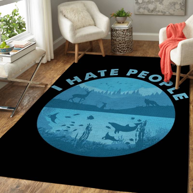 I hate people animals – Nature Area Rug Carpet