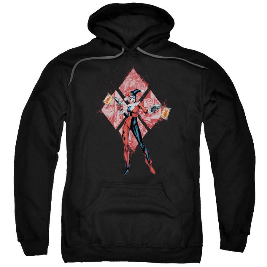 Batman – Harley Quinn (Diamonds) Adult Pull Over Hoodie