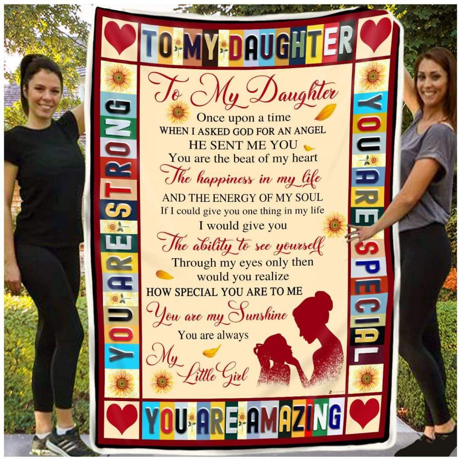 You Are The Best Of My Heart Giving Daughter Blanket