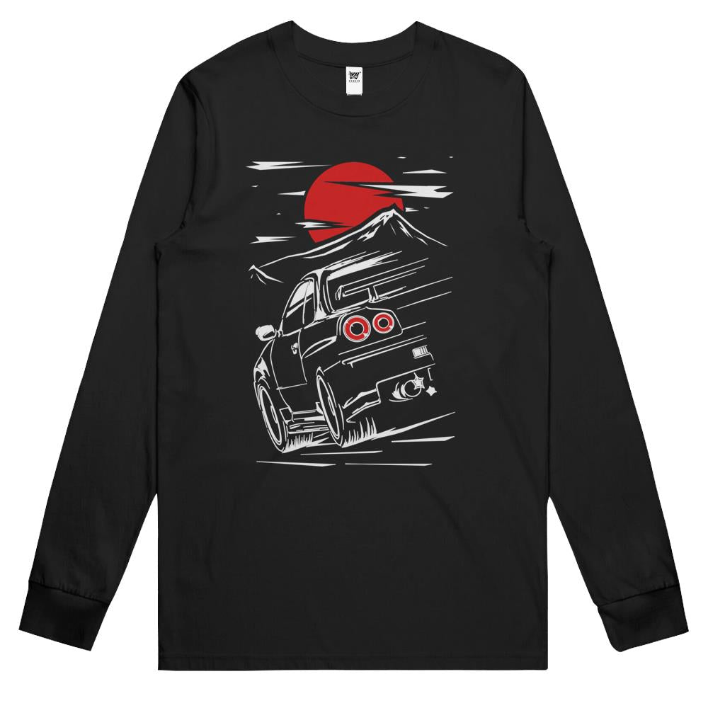 Nissan Skyline Gtr 34 Haruna Long Sleeve T Shirts