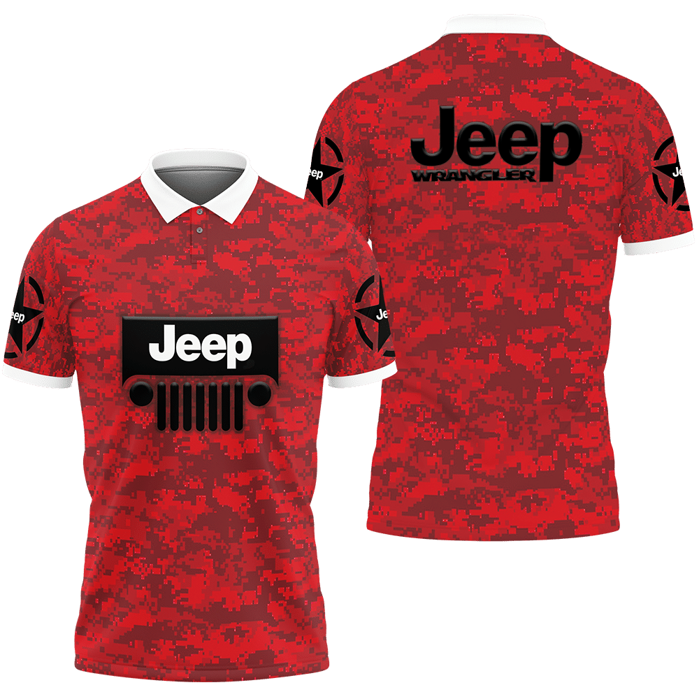 3D Printed Jeep Wrangler Nct-Lt Polo Shirt Ver 1 (Red) – Trendtalksaz Store