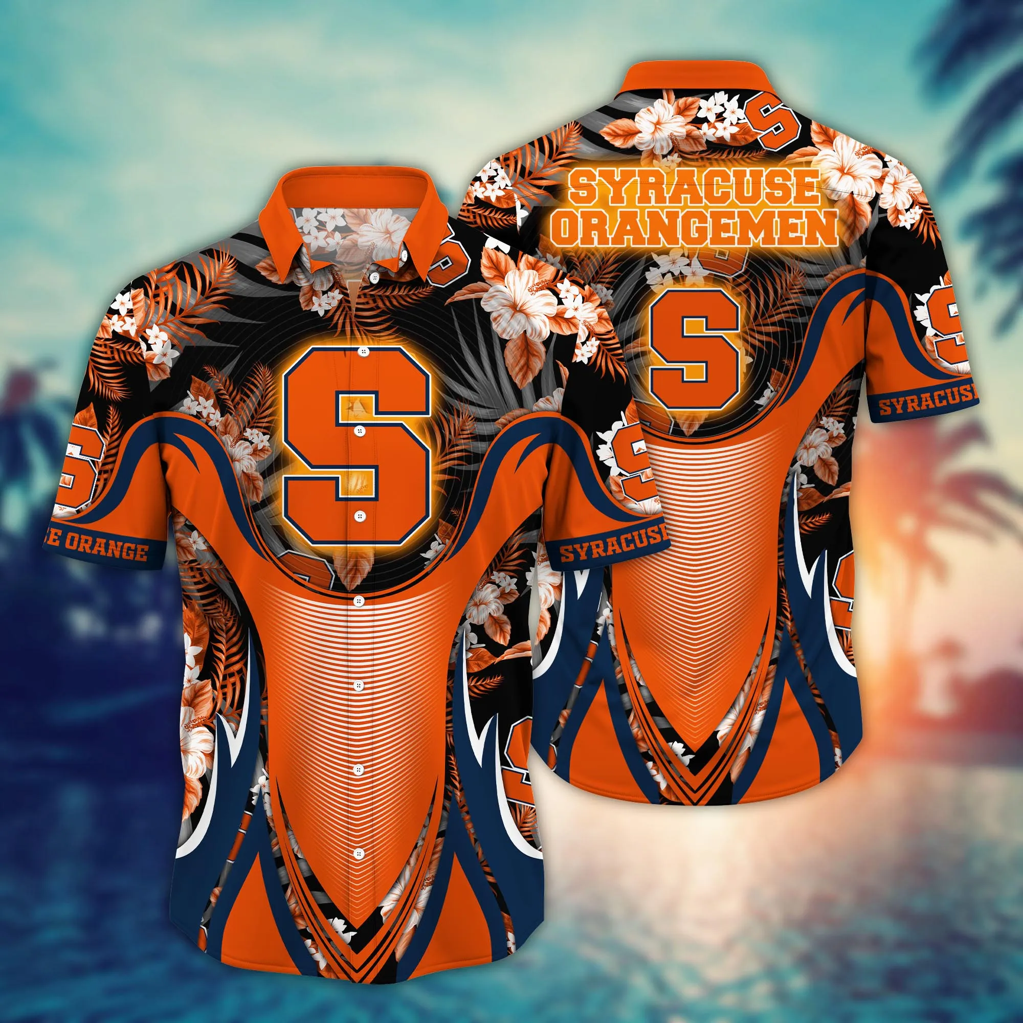 Syracuse Orange NCCA Hawaiian Shirt Sunning Aloha Shirt