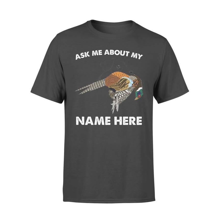 Black Labrador Upland hunting dogs bird dog Custom Name T-shirt – FSD386