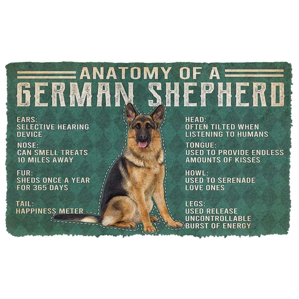 Alohazing 3D Anatomy Of A German Shepherd Doormat