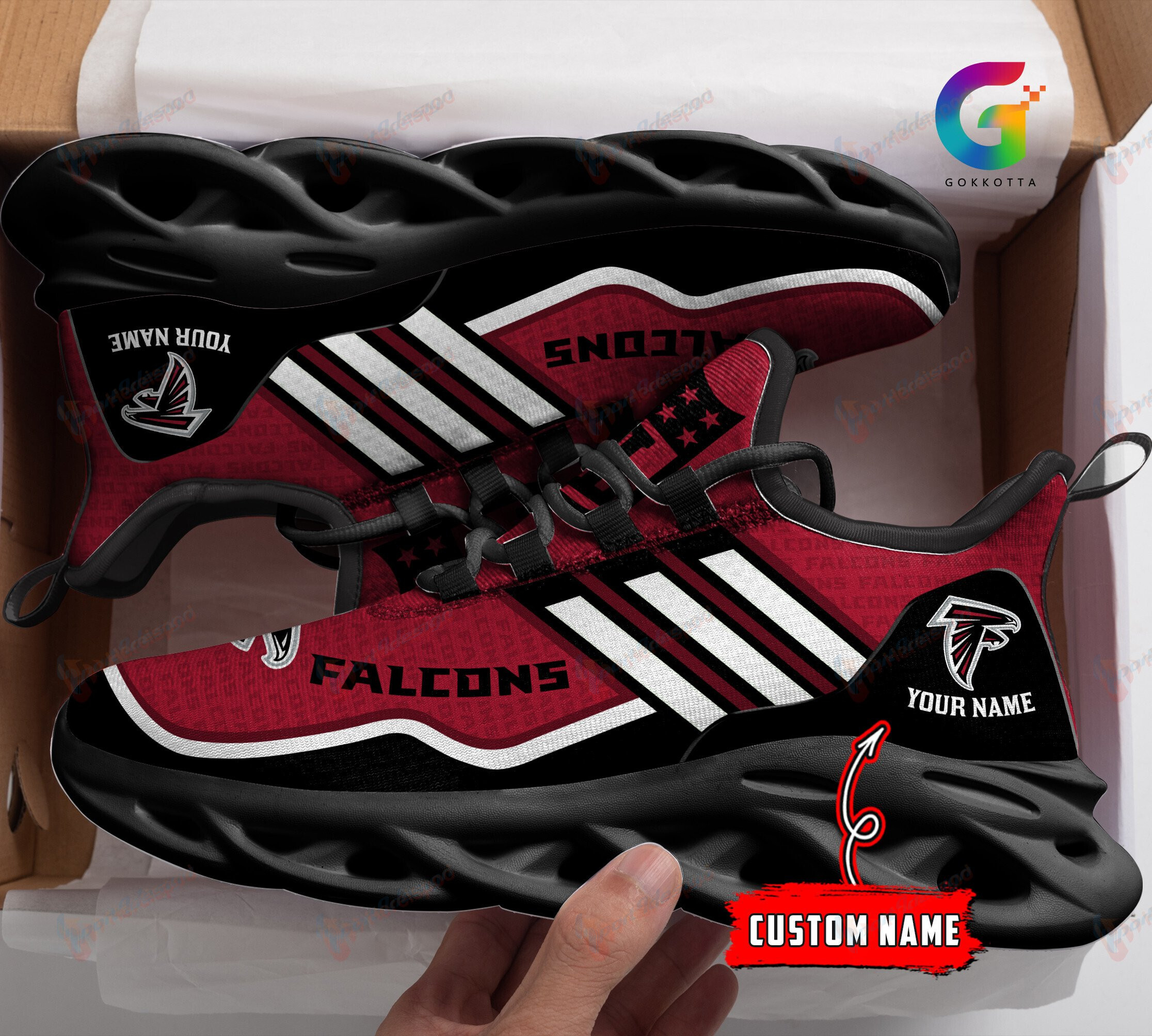 Atlanta Falcons Personalized Yezy Running Sneakers 157