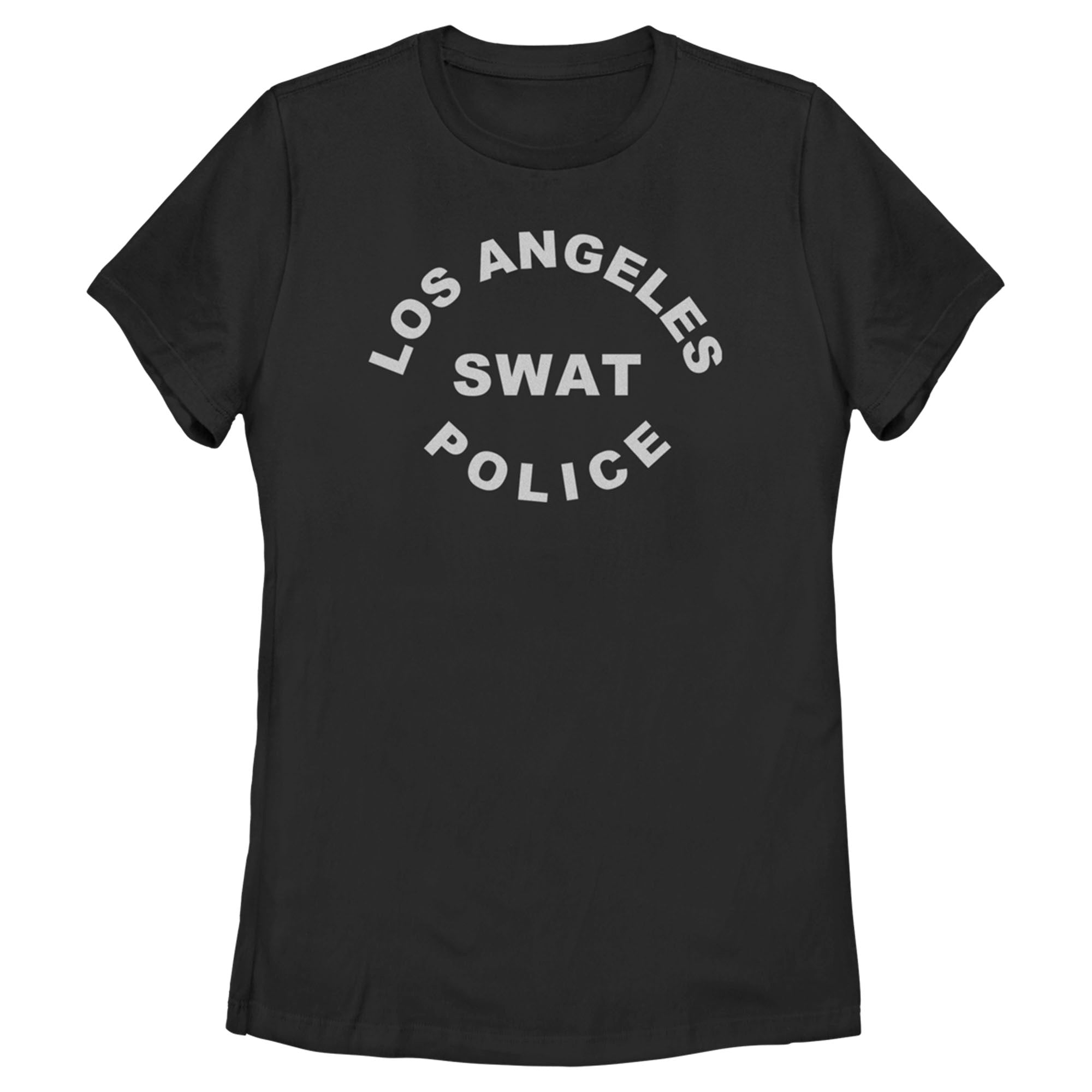 Women’S Lapd Los Angeles Swat Police In Silver T-Shirt