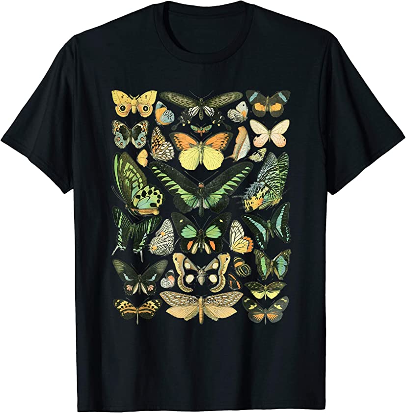 Vintage Inspired Butterfly Chart T-Shirt