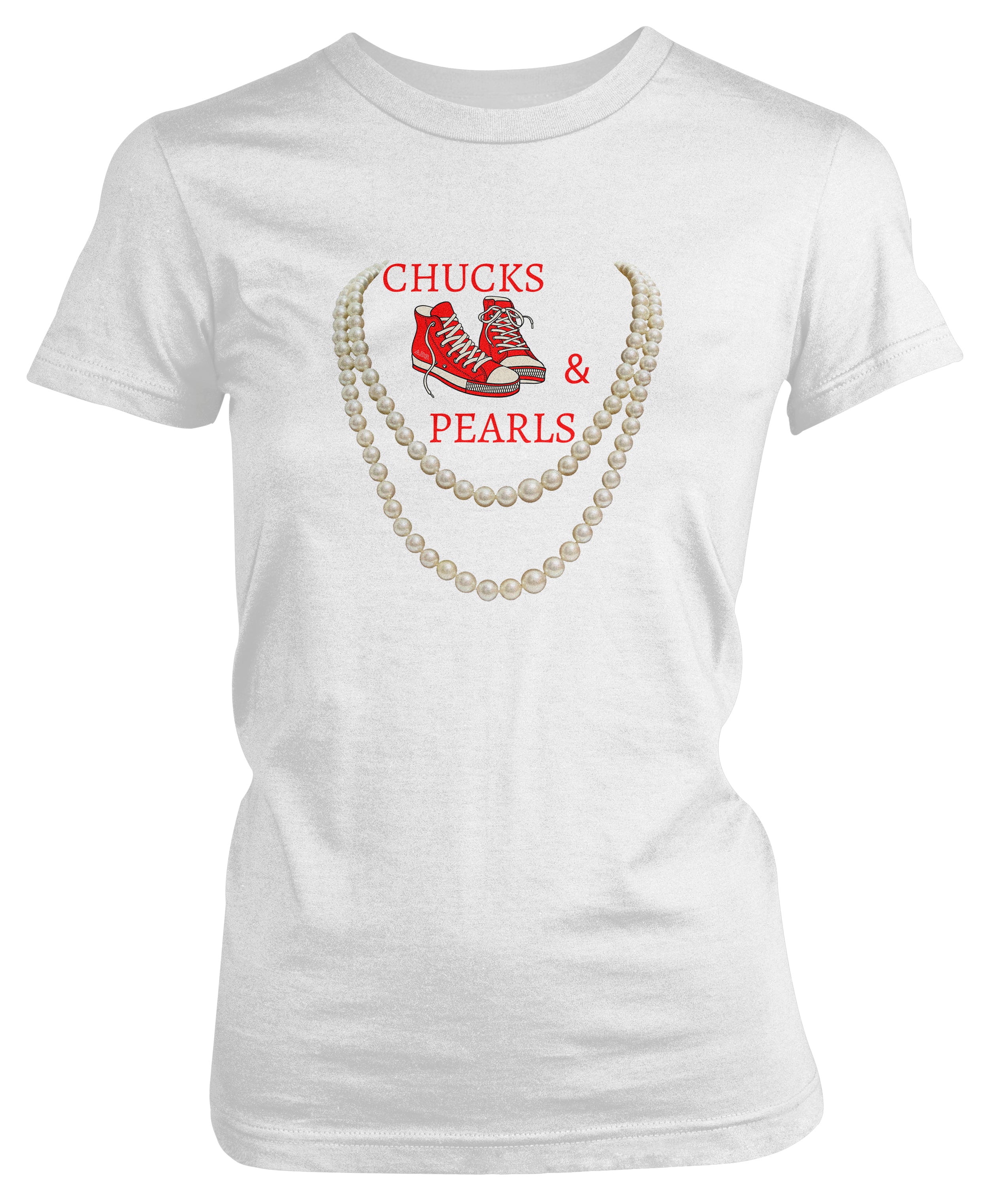 Delta Sigma Theta Chucks & Pearls TShirts Karipun