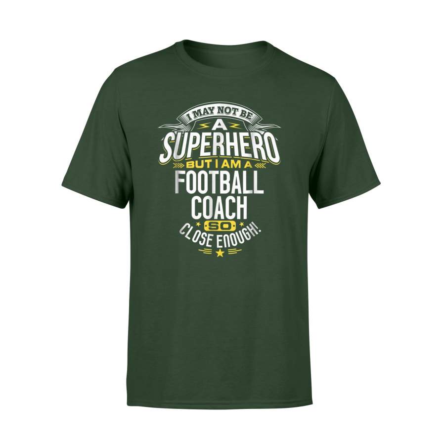 Football Coach Gift Idea Superhero Football T-Shirt