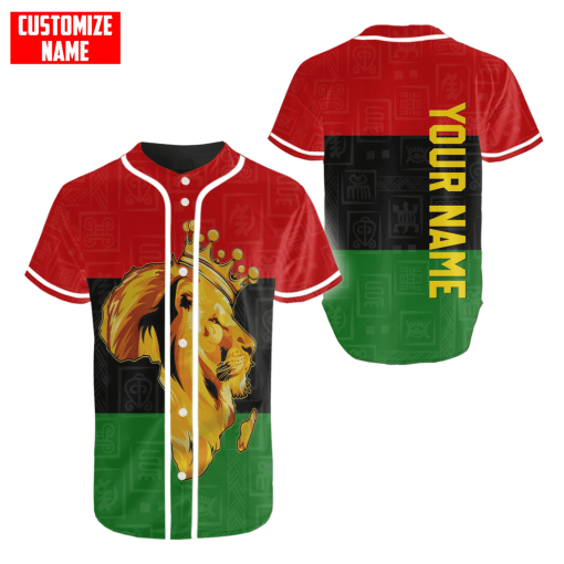 African Africa Flag Lion Personalized 3D Shirts